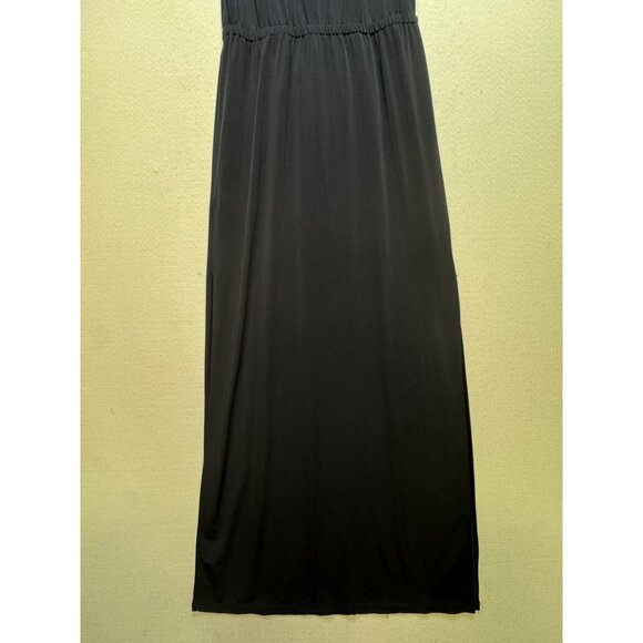 Michael Kors Women's Cocktail Maxi Dress Sleeveless Stretch Size XS Black Solid - Picture 12 of 12